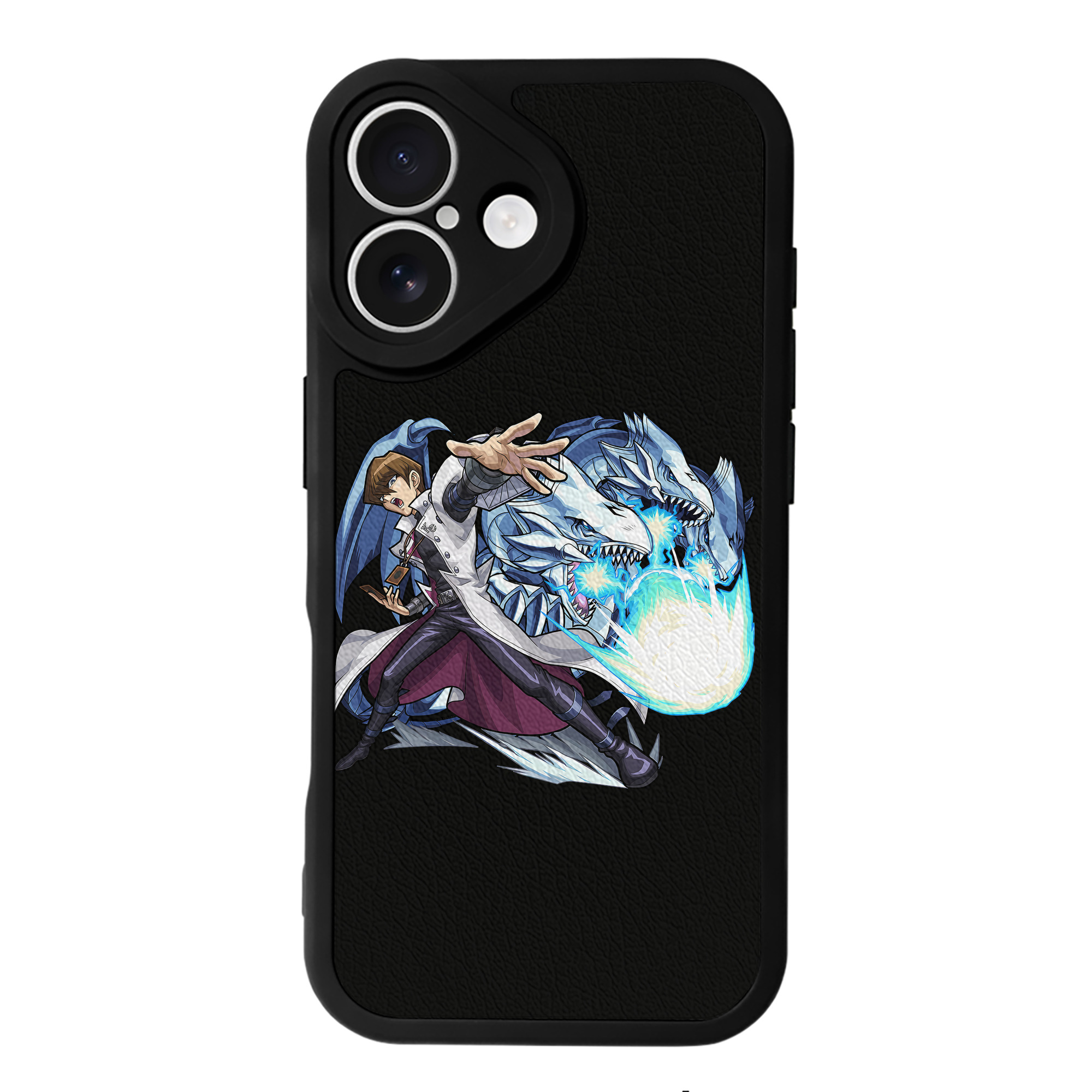 （画像用） 遊☆戯☆王 Yu-Gi-Oh! 【iPhone 16シリーズ対応】シリコンスマホケース（レザー調） 材質：シリコン